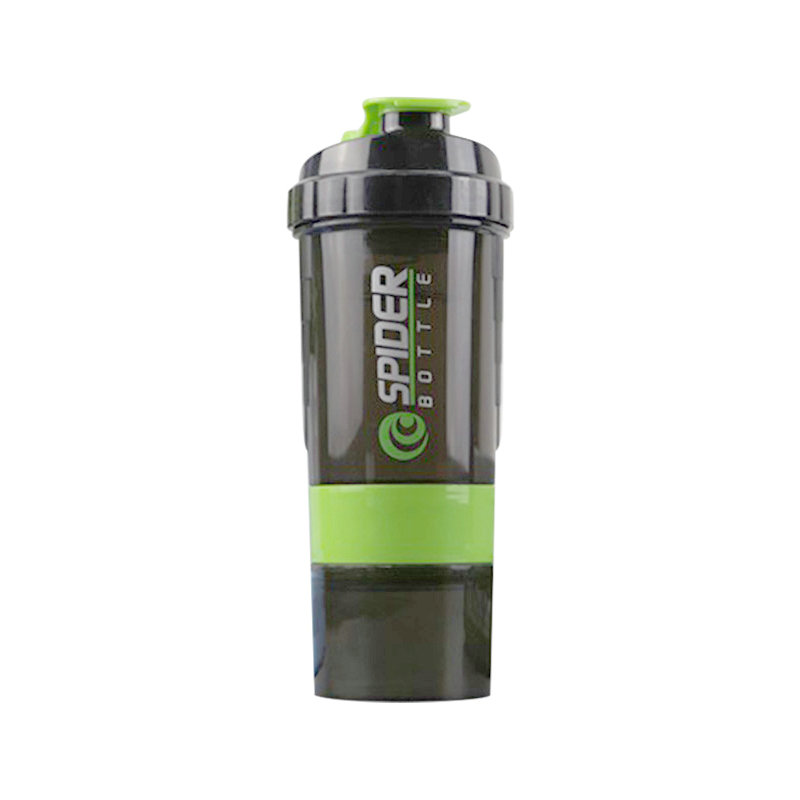 Hot sale 3 layer BPA free water bottle customized logo plastic gym protein shake bottle