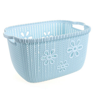 Manufacturer bathroom laundry dirty clothes basket plastic storage rattan basket children toys storage basket