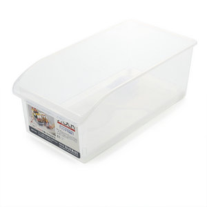 Kitchen use plastic refrigerator storage boxes with wheel