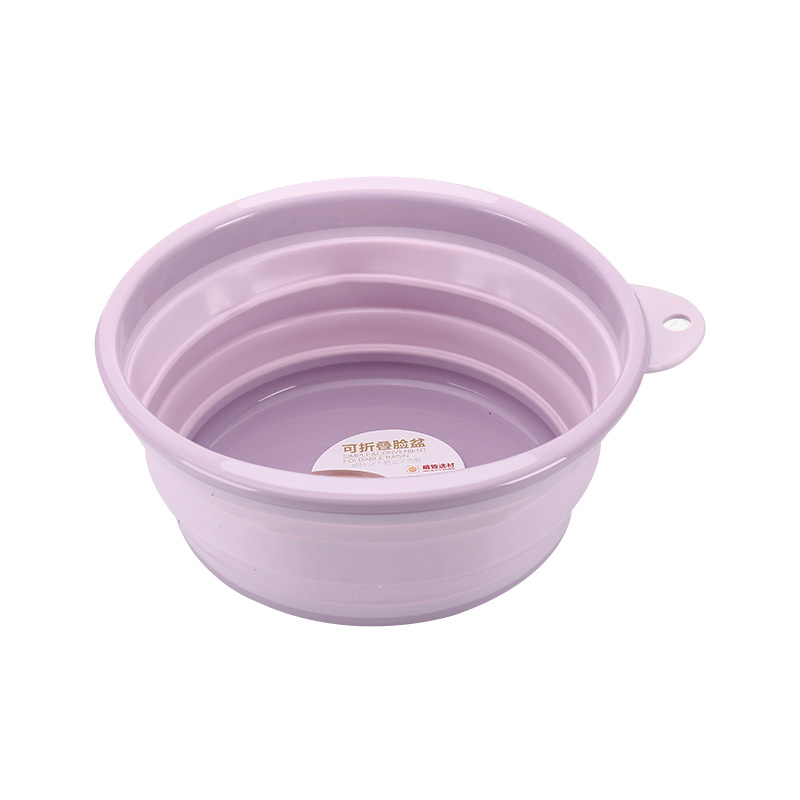 China Supplier wholesale foldable silicone basin plastic folding wash basin household