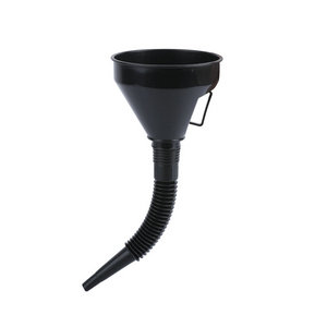 QM high quality flexible spout automotive garage tools collapsible plastic car oil funnel